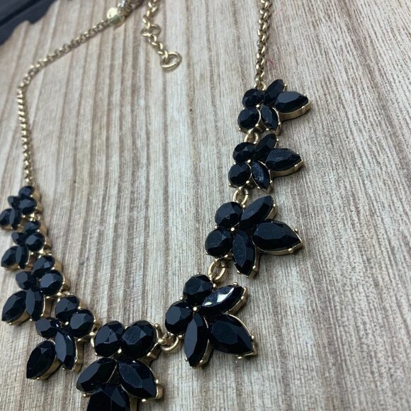 J. Crew Black Lucite Gold Tone Necklace - Picture 6 of 8